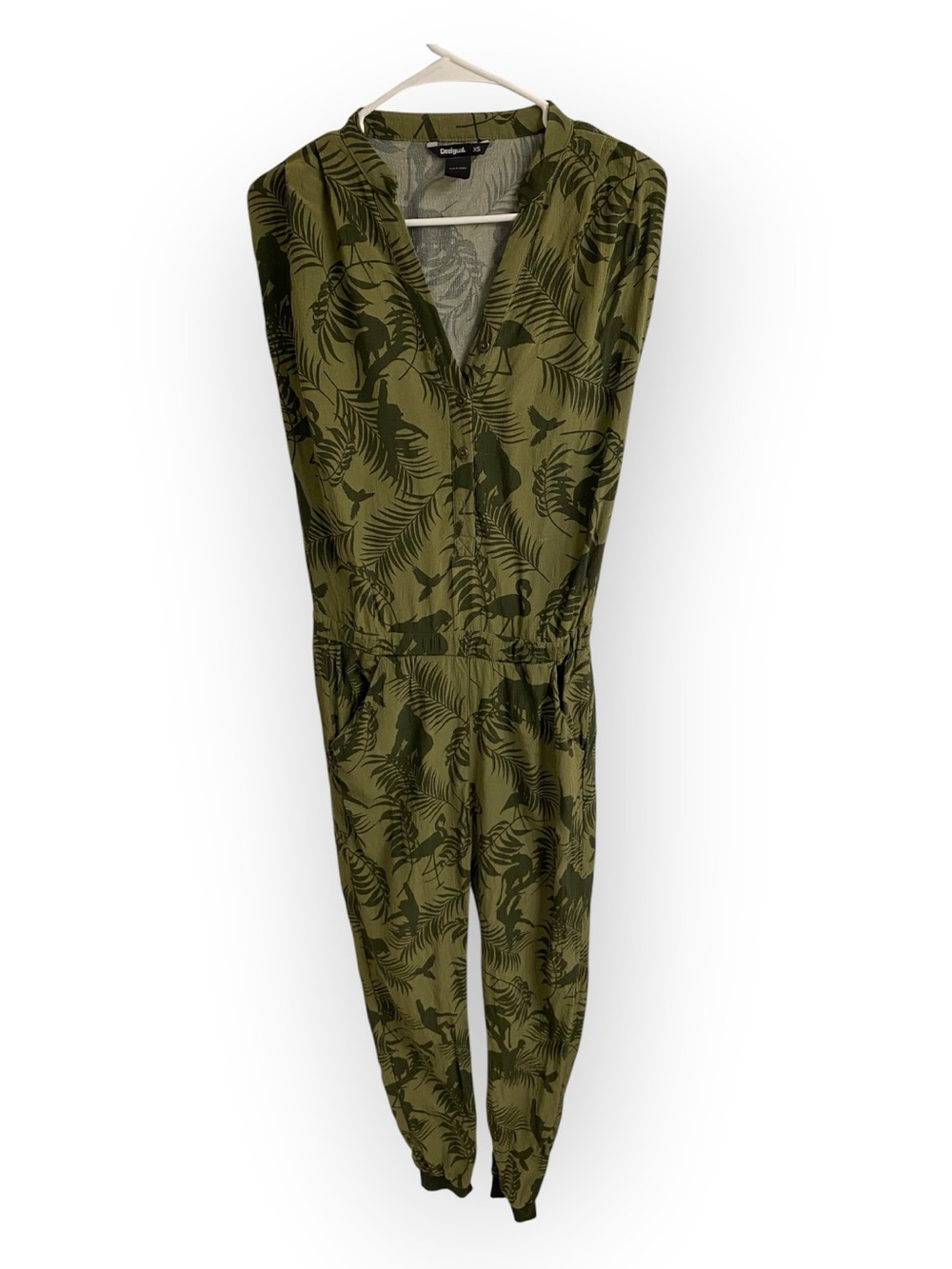 Desigual jumpsuit with tropical print